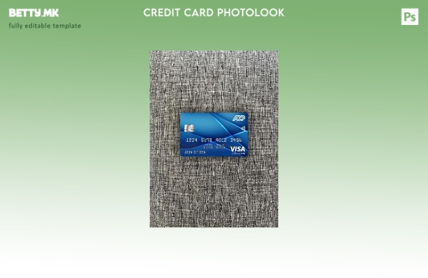 модерен стил САД ADP Заработка банка виза електронска картичка photolook преден 